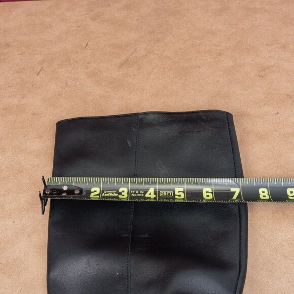 Linea Paolo Women Kamile Black Leather Buckle Knee Riding Fashion Boots sz 9 - Picture 7 of 10